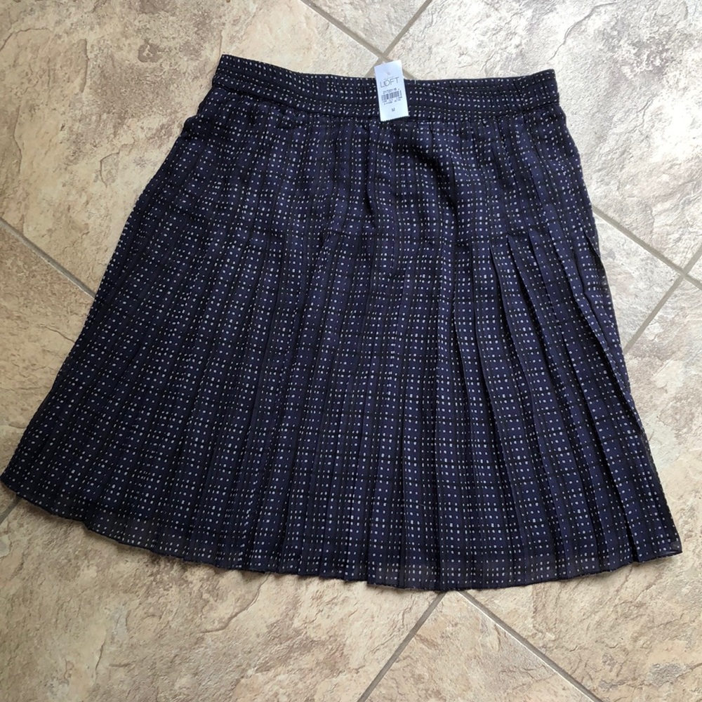 Loft Women’s Lined Pleated Skirt Brand New W/Tags
